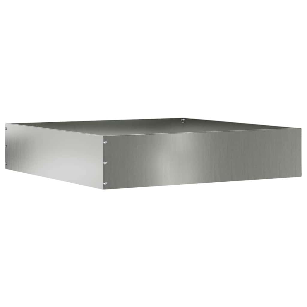Lawn Edging 60 x 60 x 13 cm Galvanised Steel Silver