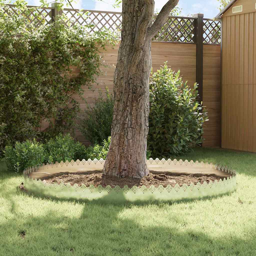 Lawn Edgings 10 pcs Silver 103 x 0.05 x 22 cm Stainless Steel