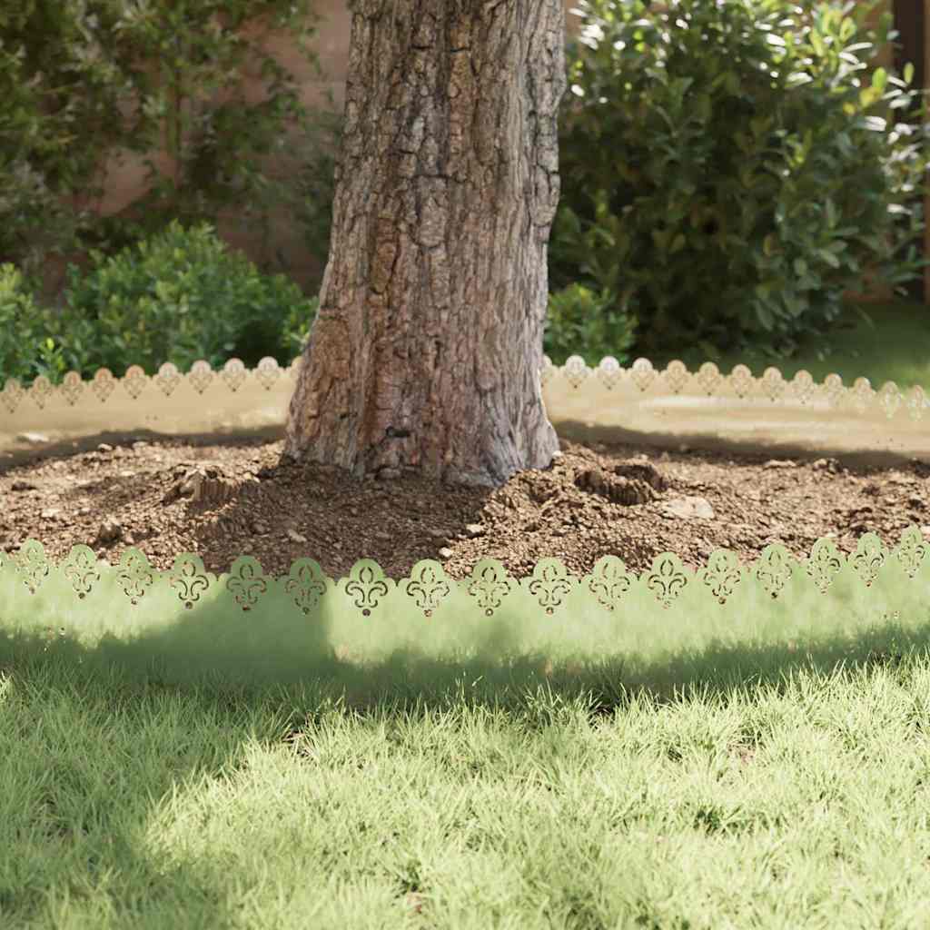 Lawn Edgings 20 pcs 103 x 0.05 x 22 cm Galvanised Steel Silver