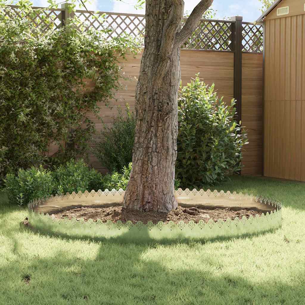 Lawn Edgings 30 pcs 103 x 0.05 x 22 cm Galvanised Steel Silver
