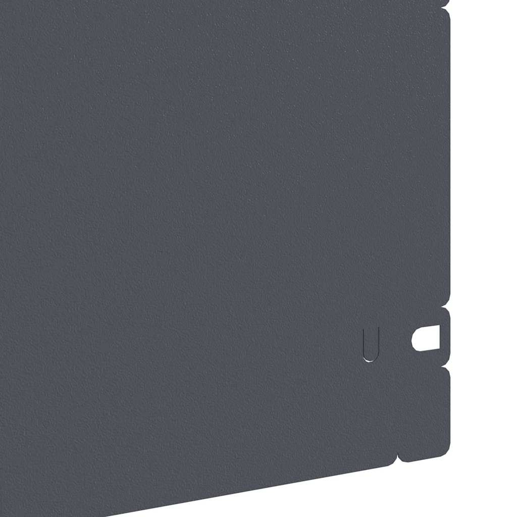 Lawn Edgings 30 pcs Anthracite 103 x 0.05 x 22 cm Steel