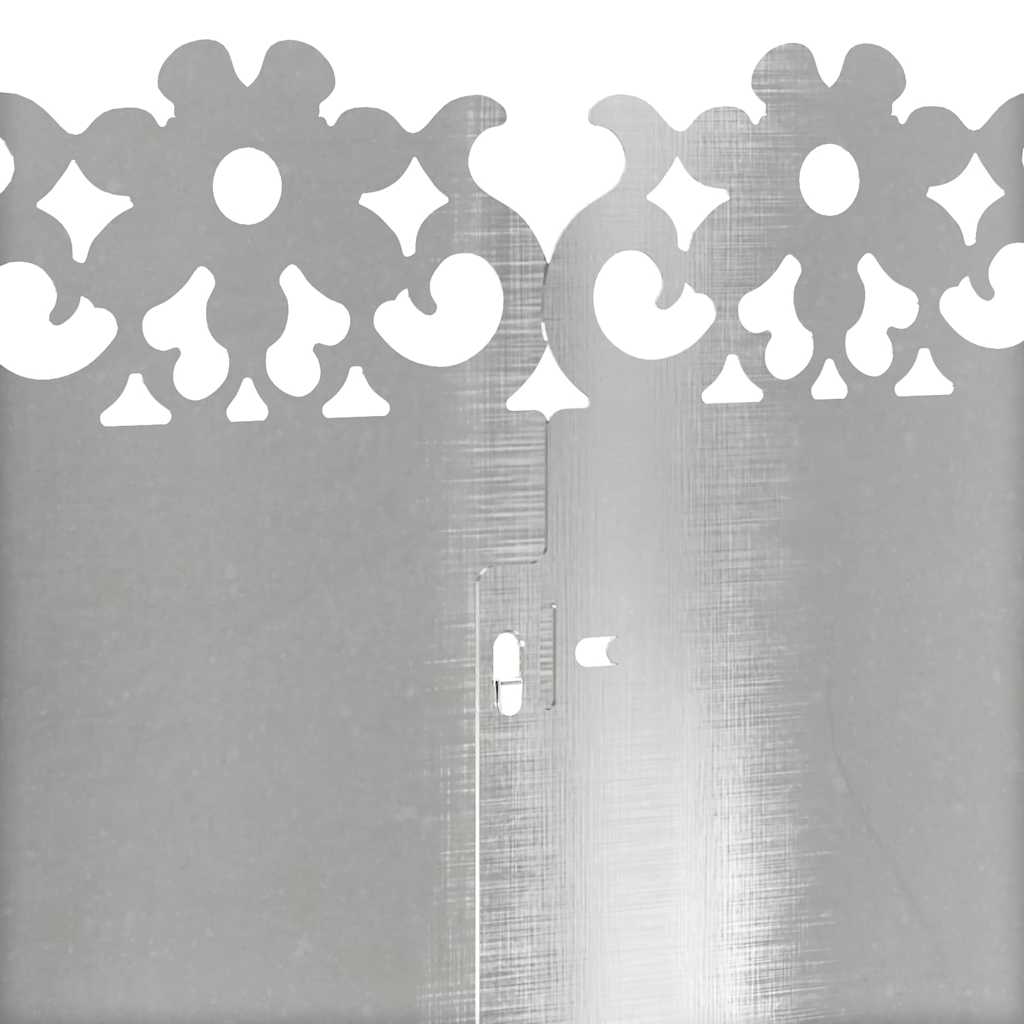 Lawn Edgings 10 pcs Silver 103 x 0.05 x 22 cm Stainless Steel