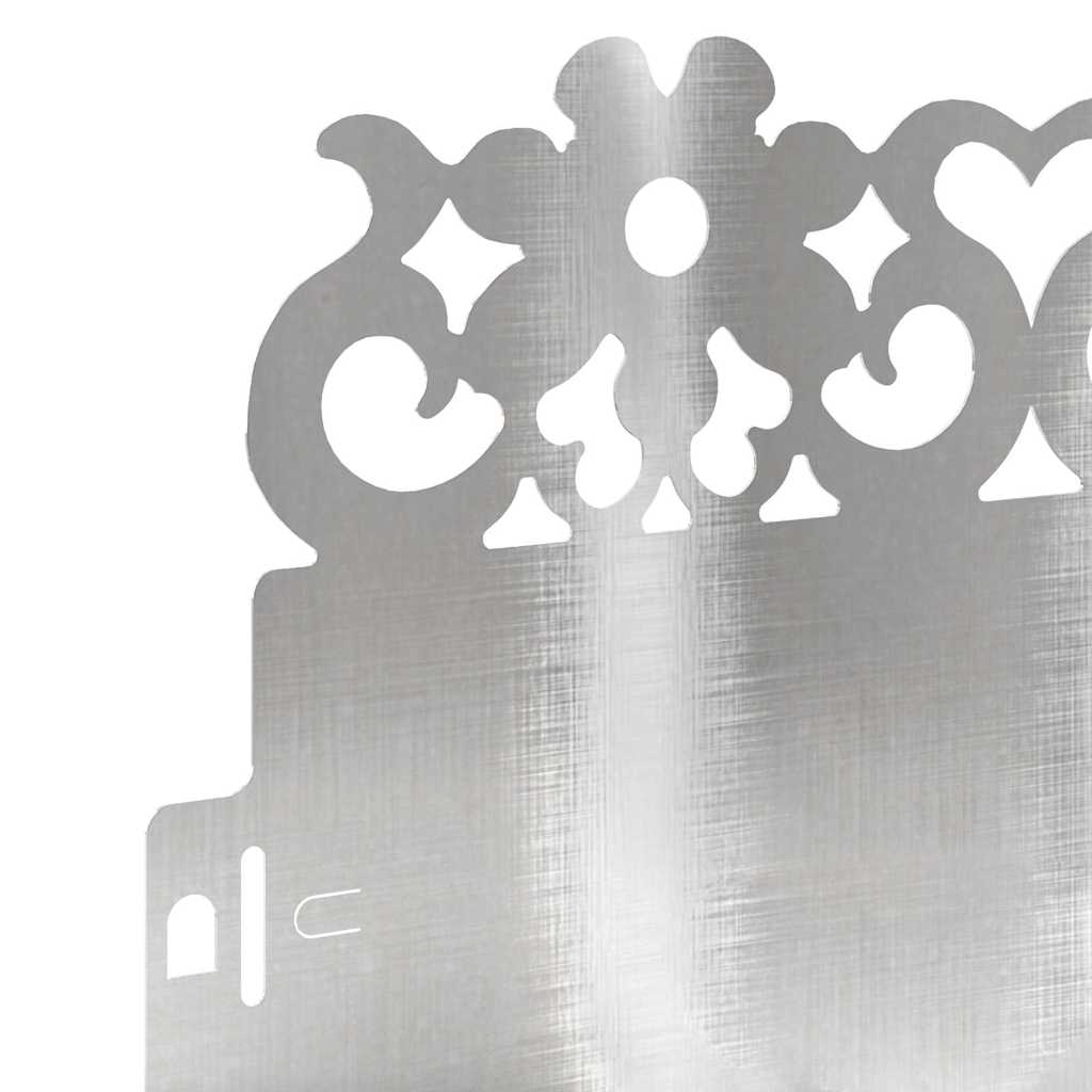 Lawn Edgings 20 pcs Silver 103 x 0.05 x 22 cm Stainless Steel