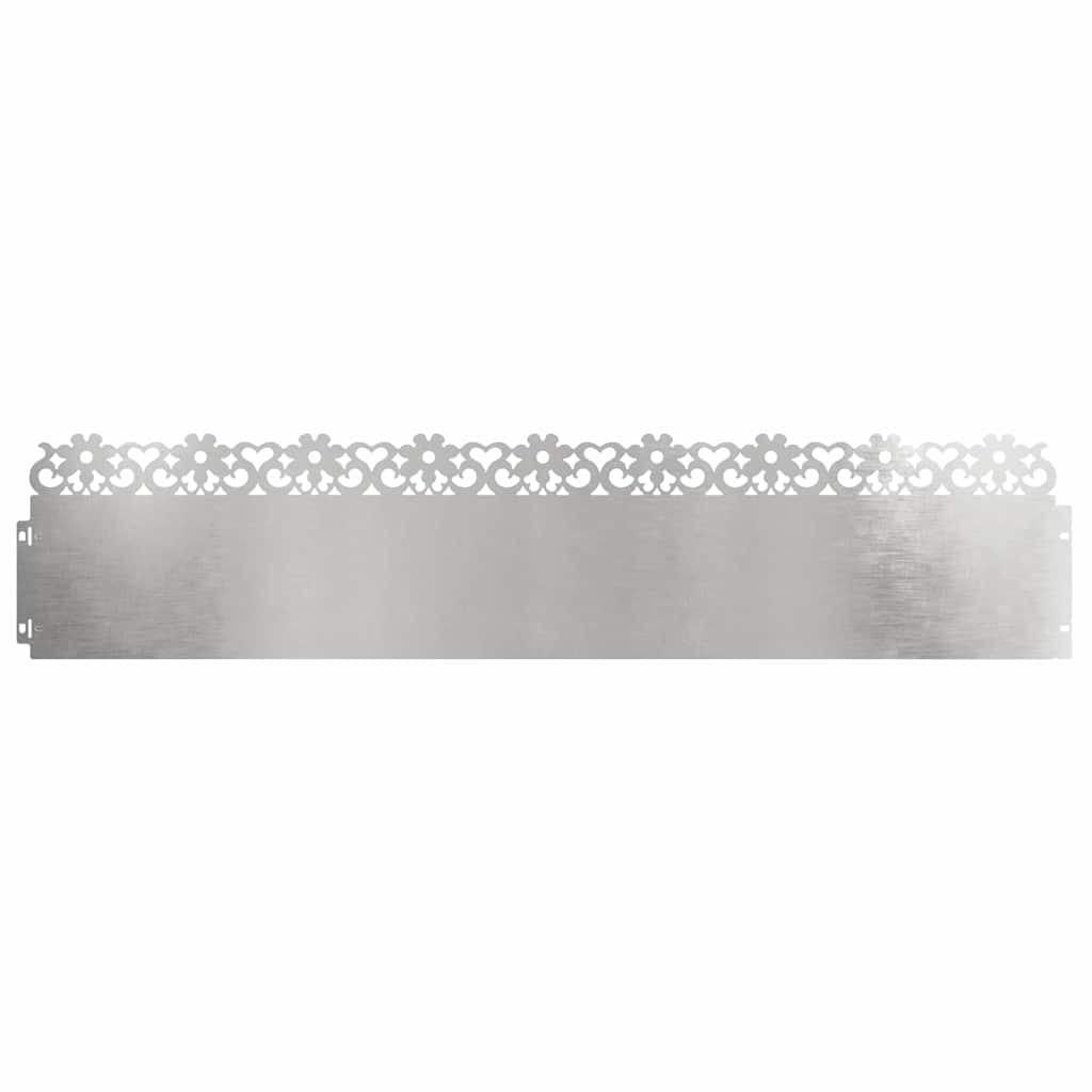 Lawn Edgings 30 pcs Silver 103 x 0.05 x 22 cm Stainless Steel