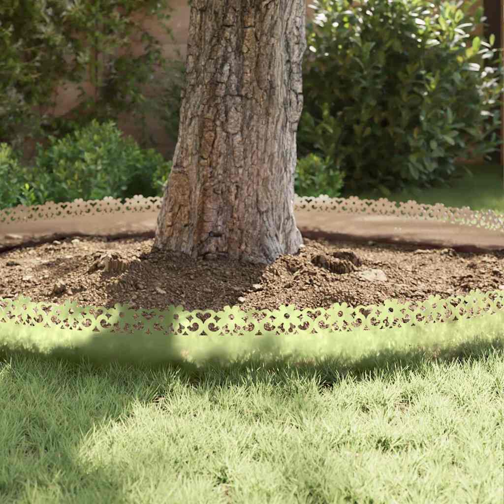 Lawn Edgings 10 pcs 103 x 0.05 x 22 cm Galvanised Steel Silver