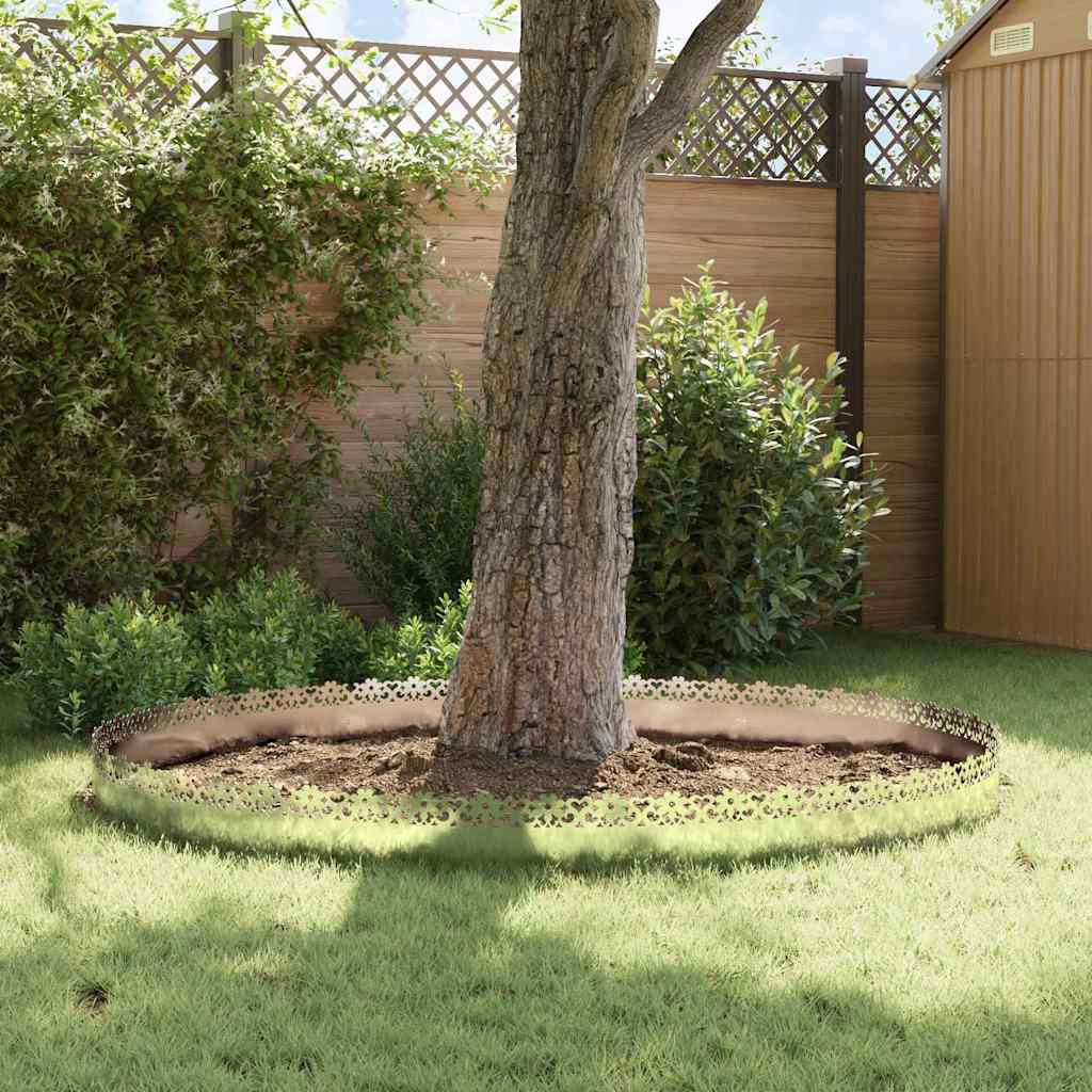 Lawn Edgings 10 pcs 103 x 0.05 x 22 cm Galvanised Steel Silver