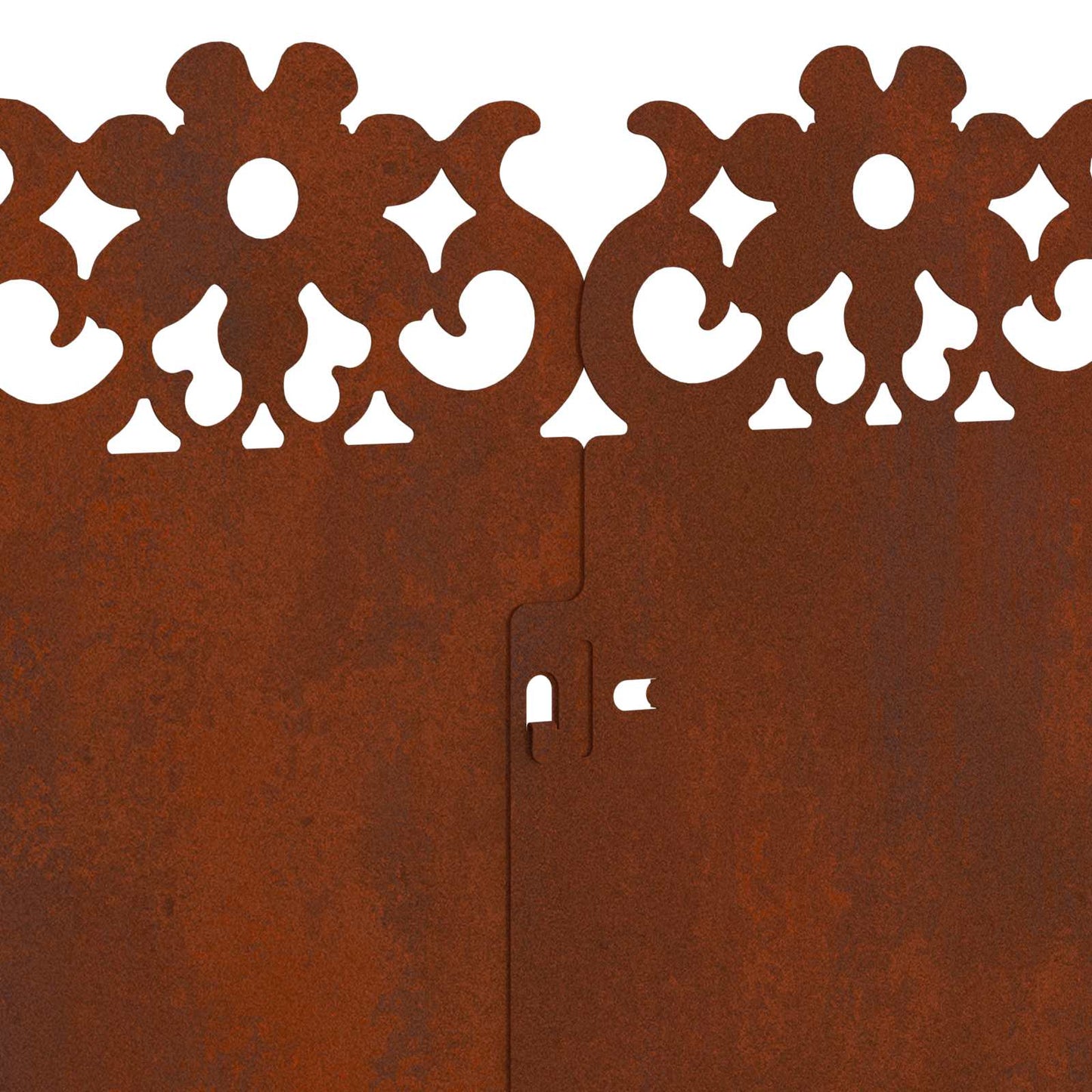 Lawn Edgings 10 pcs 103 x 0.05 x 22 cm Weathering Steel Rusty