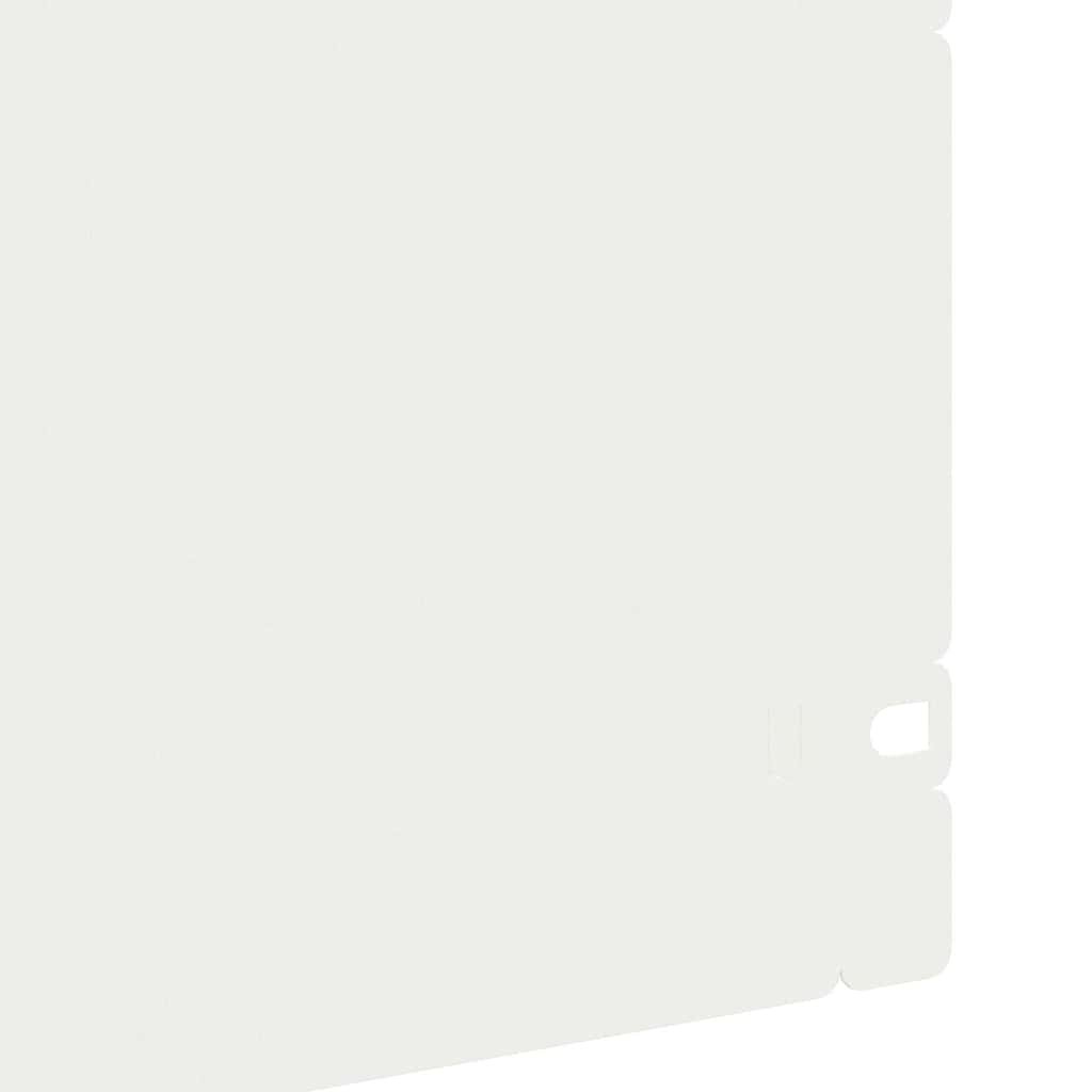 Lawn Edgings 10 pcs White 103 x 0.05 x 22 cm Steel