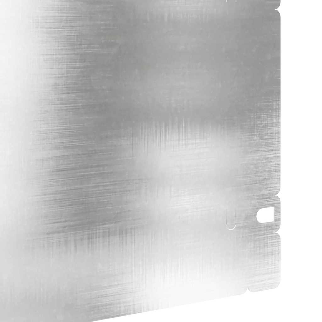 Lawn Edgings 10 pcs Silver 103 x 0.05 x 22 cm Stainless Steel