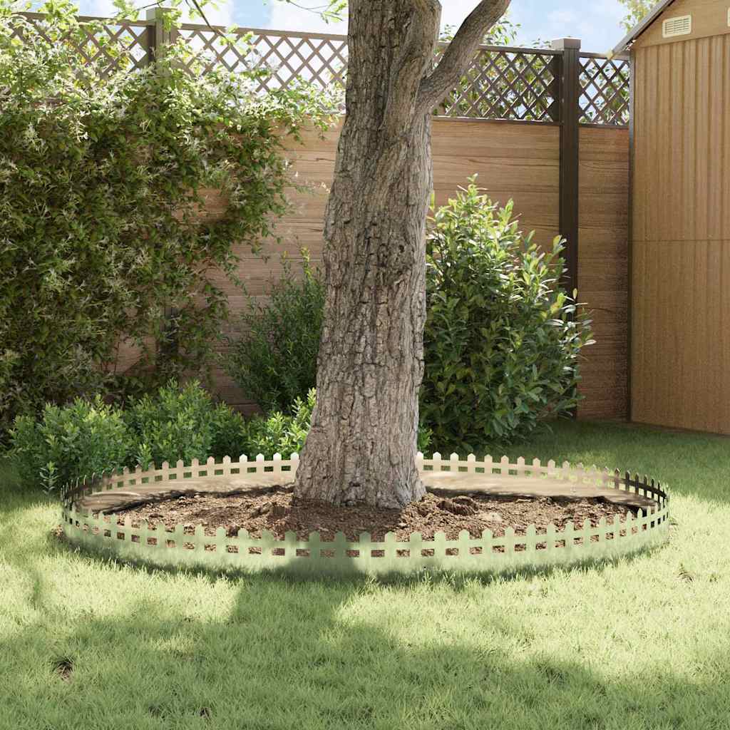 Lawn Edgings 10 pcs 103 x 0.05 x 22 cm Galvanised Steel Silver