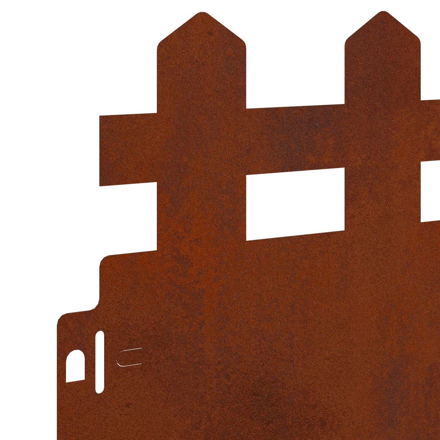 Lawn Edgings 30 pcs 103 x 0.05 x 22 cm Weathering Steel Rusty