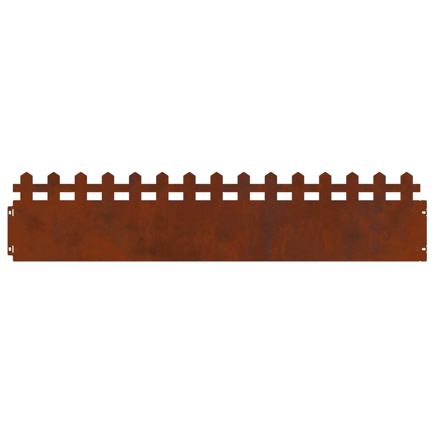 Lawn Edgings 30 pcs 103 x 0.05 x 22 cm Weathering Steel Rusty