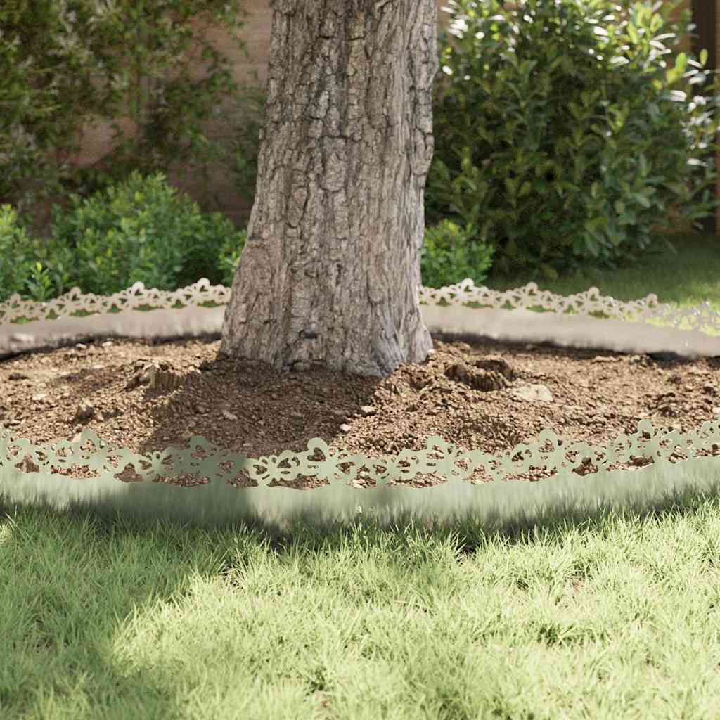 Lawn Edgings 20 pcs Silver 103 x 0.05 x 22 cm Stainless Steel
