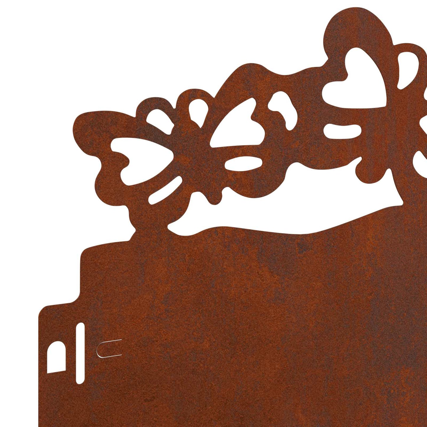 Lawn Edgings 10 pcs 103 x 0.05 x 22 cm Weathering Steel Rusty