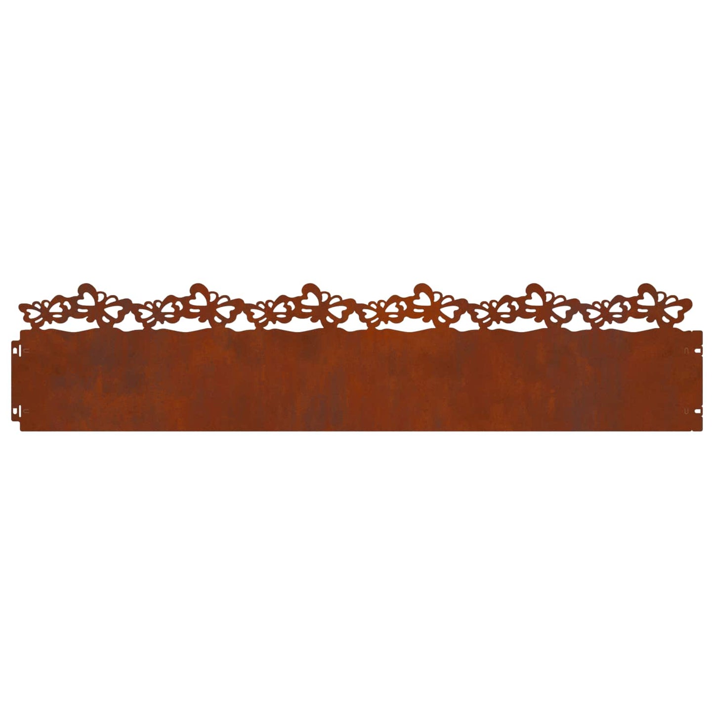 Lawn Edgings 30 pcs 103 x 0.05 x 22 cm Weathering Steel Rusty