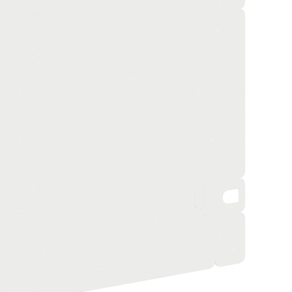 Lawn Edgings 30 pcs White 103 x 0.05 x 22 cm Steel