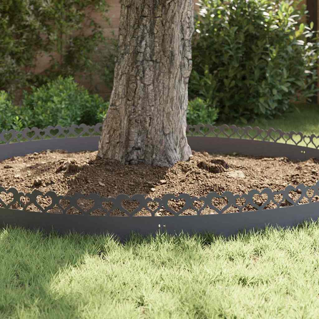 Lawn Edgings 30 pcs Anthracite 103 x 0.05 x 22 cm Steel