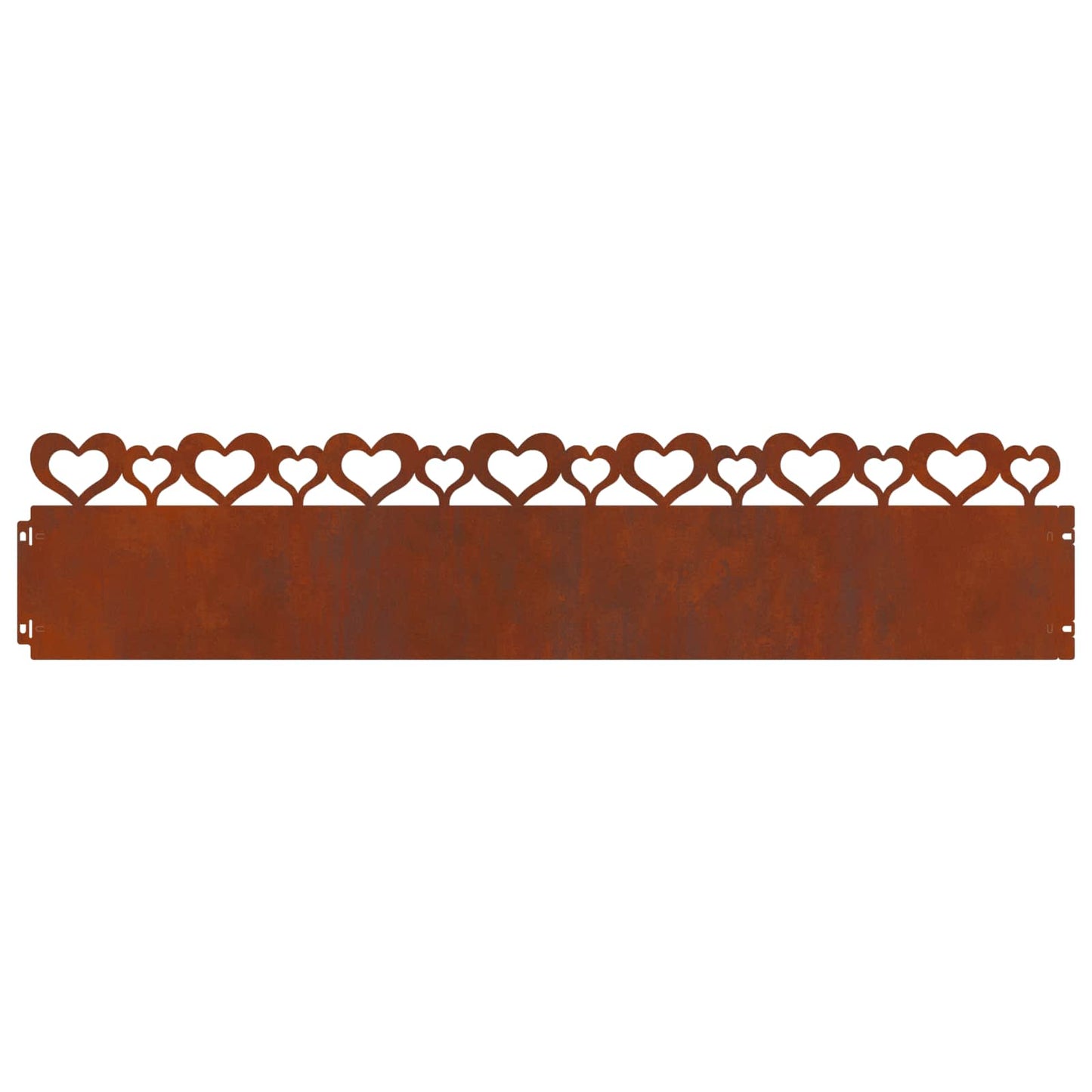 Lawn Edgings 30 pcs 103 x 0.05 x 22 cm Weathering Steel Rusty