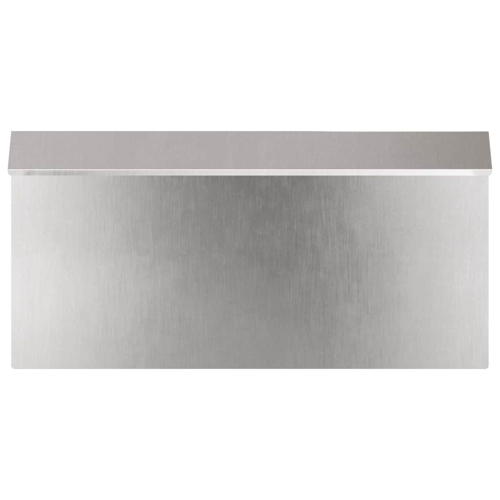 Snail Fence 4 pcs 50 x 3.5 x 25 cm Stainless Steel Silver