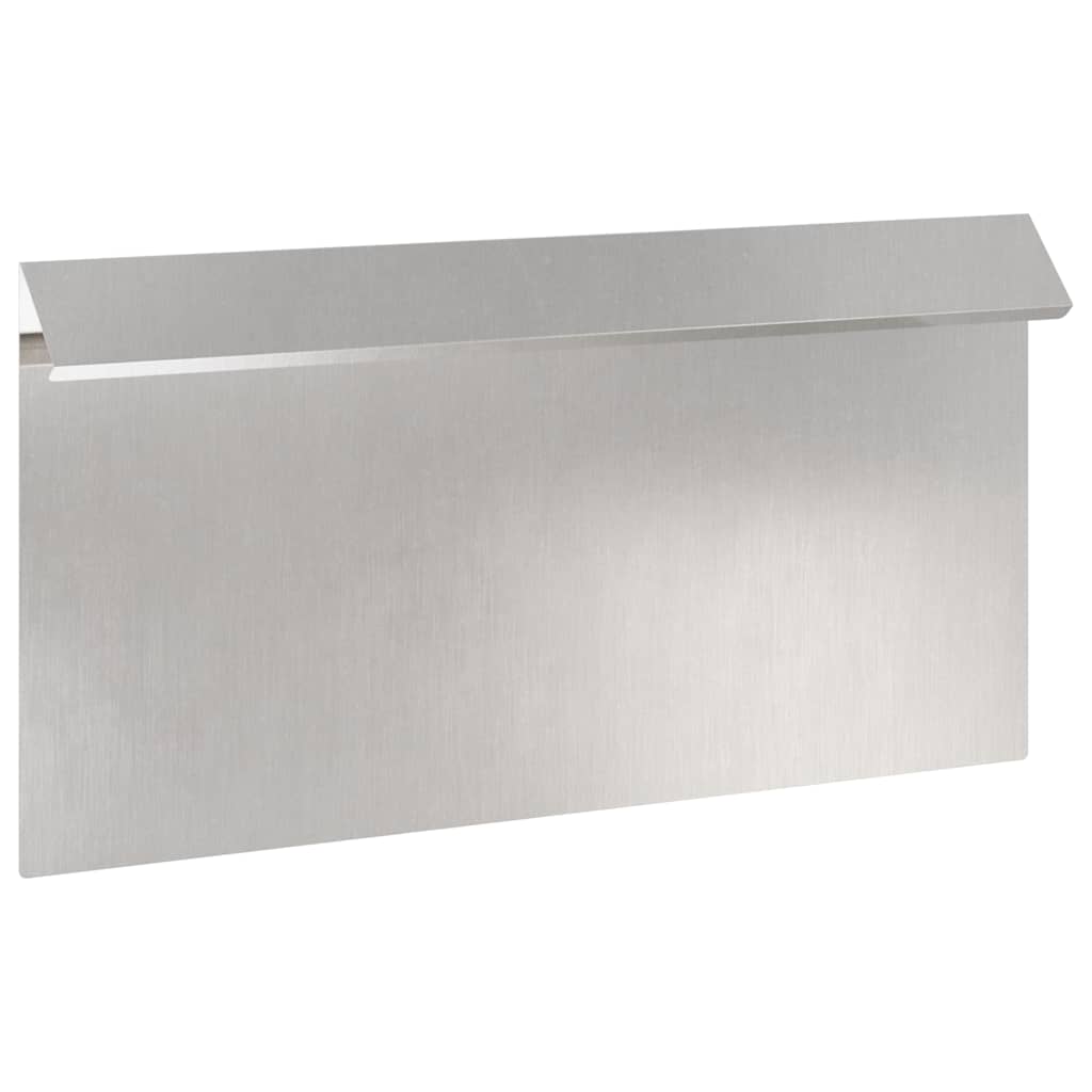 Snail Fence 16 pcs 50 x 3.5 x 25 cm Stainless Steel Silver