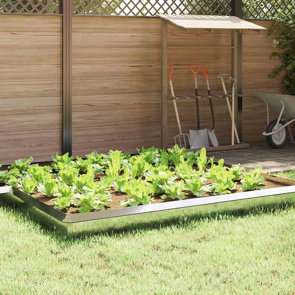 Snail Fence 16 pcs 50 x 3.5 x 25 cm Galvanised Steel Silver