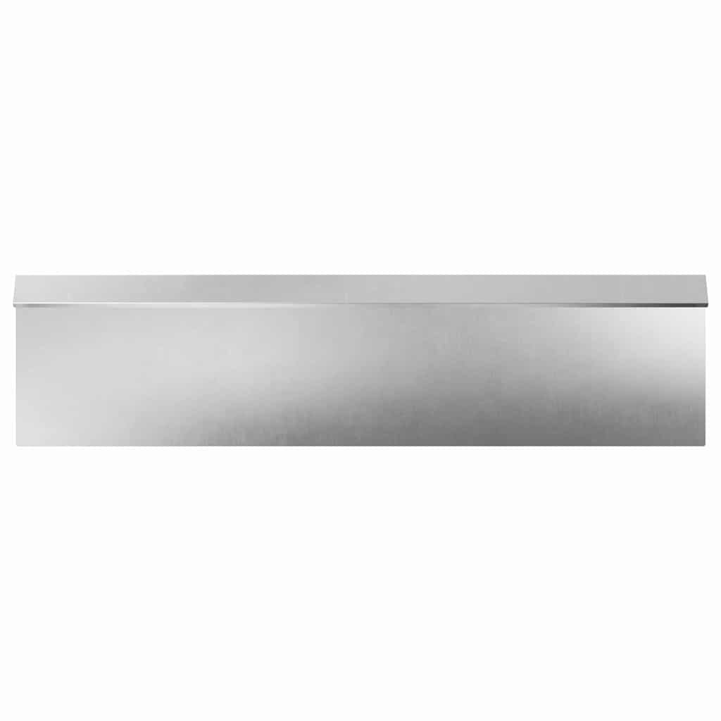 Snail Fence 16 pcs 100 x 3.5 x 25 cm Stainless Steel Silver