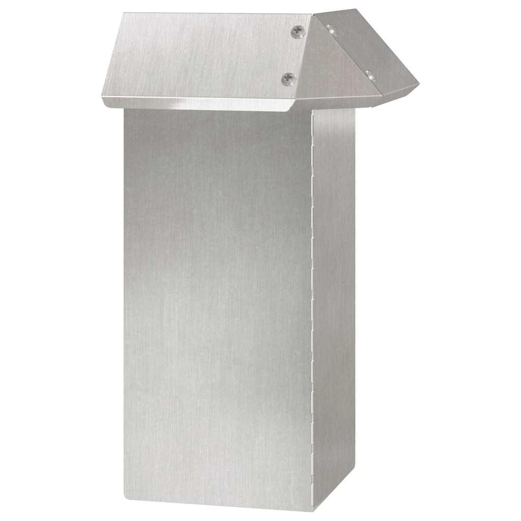 Snail Fence 13.5 x 13.5 x 25 cm Stainless Steel Silver