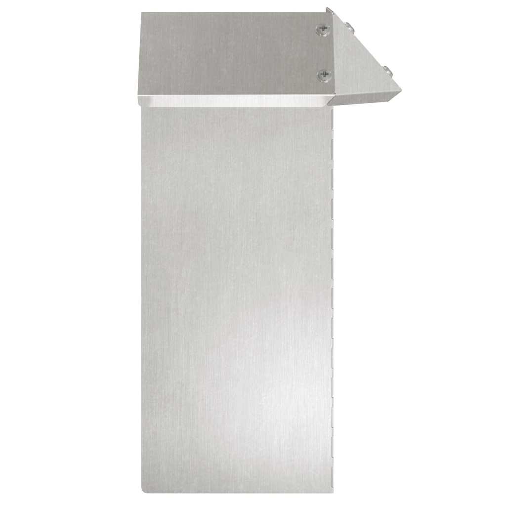 Snail Fence 13.5 x 13.5 x 25 cm Stainless Steel Silver