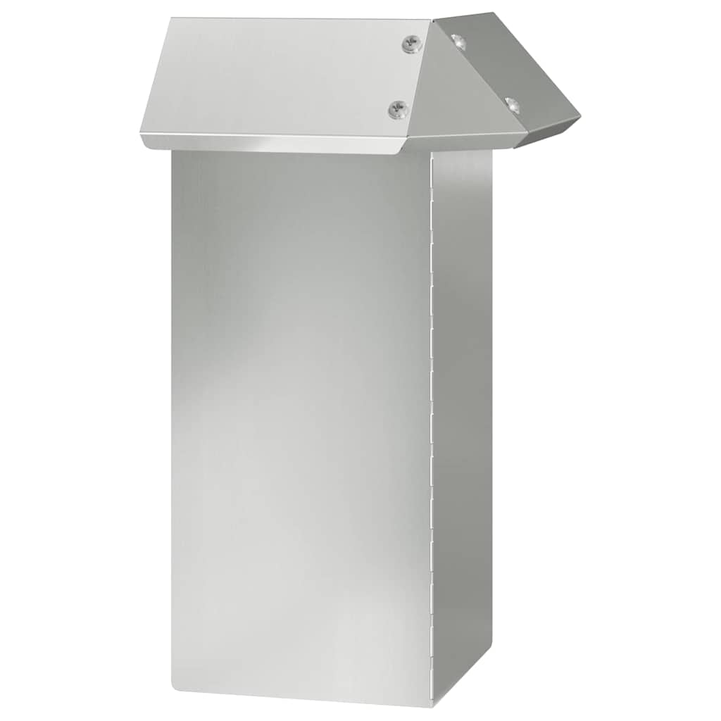Snail Fence Silver 13.5 x 13.5 x 25 cm Galvanised Steel
