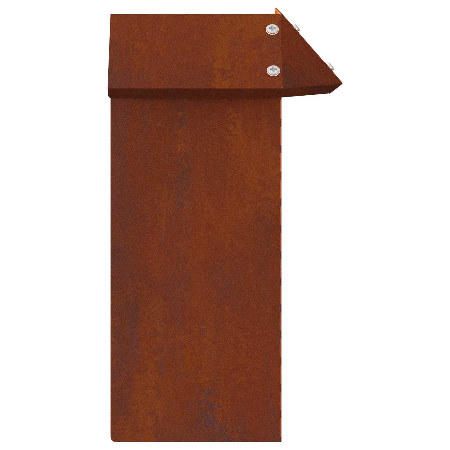 Snail Fence 13.5 x 13.5 x 25 cm Weathering Steel Rusty