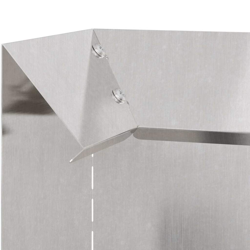 Snail Fence 10 x 10 x 25 cm Stainless Steel Silver