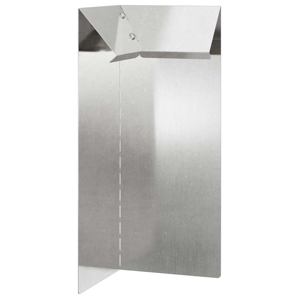 Snail Fence 10 x 10 x 25 cm Stainless Steel Silver