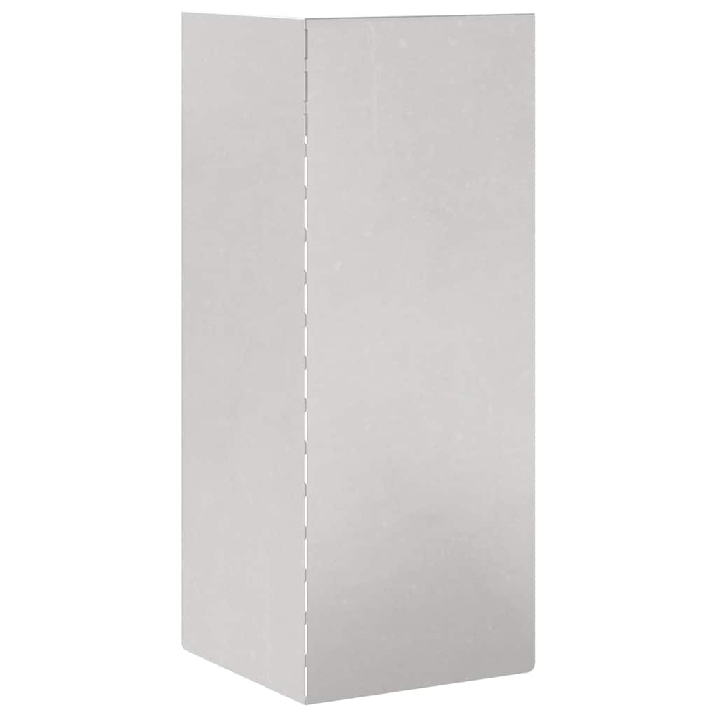 Snail Fence 10 x 10 x 25 cm Stainless Steel Silver