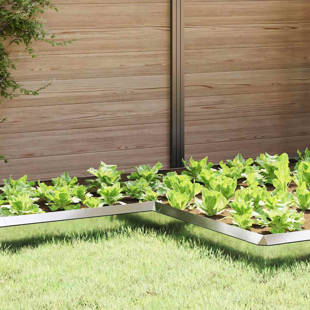 Snail Fence Silver 10 x 10 x 25 cm Galvanised Steel