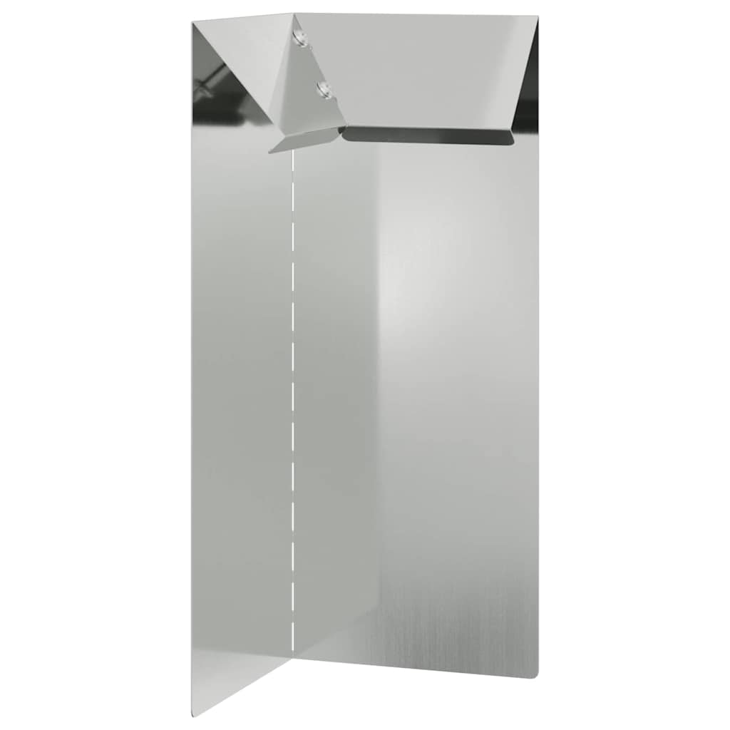 Snail Fence Silver 10 x 10 x 25 cm Galvanised Steel
