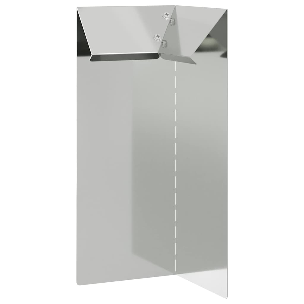 Snail Fence Silver 10 x 10 x 25 cm Galvanised Steel