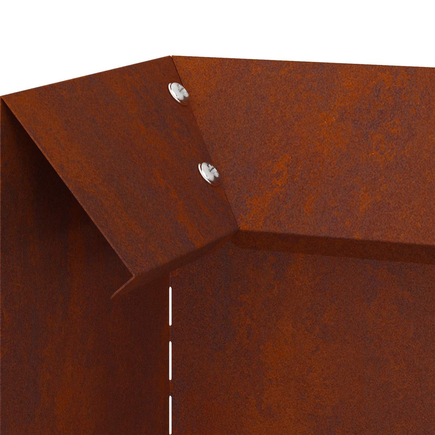 Snail Fence Rusty 10 x 10 x 25 cm Weathering Steel