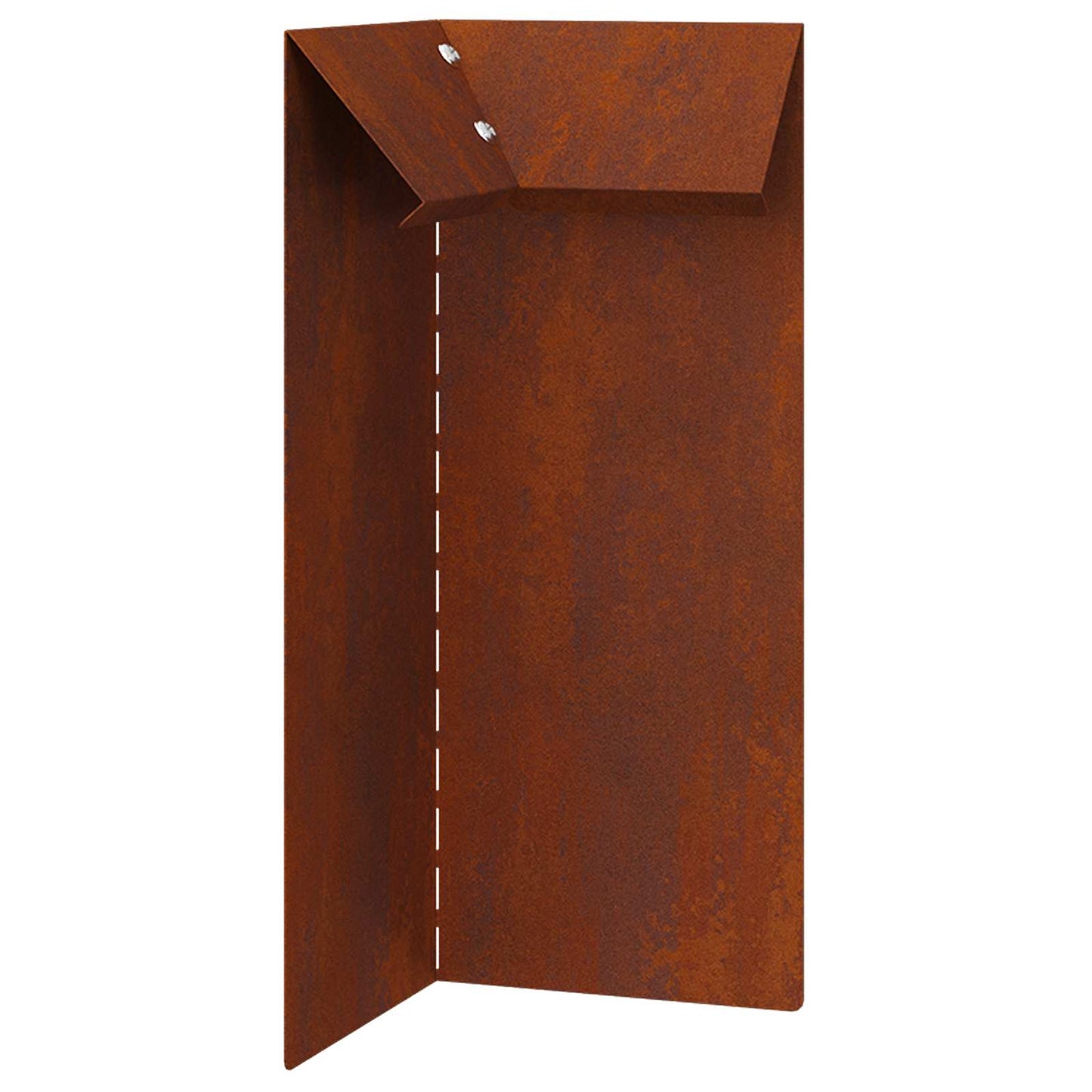 Snail Fence Rusty 10 x 10 x 25 cm Weathering Steel