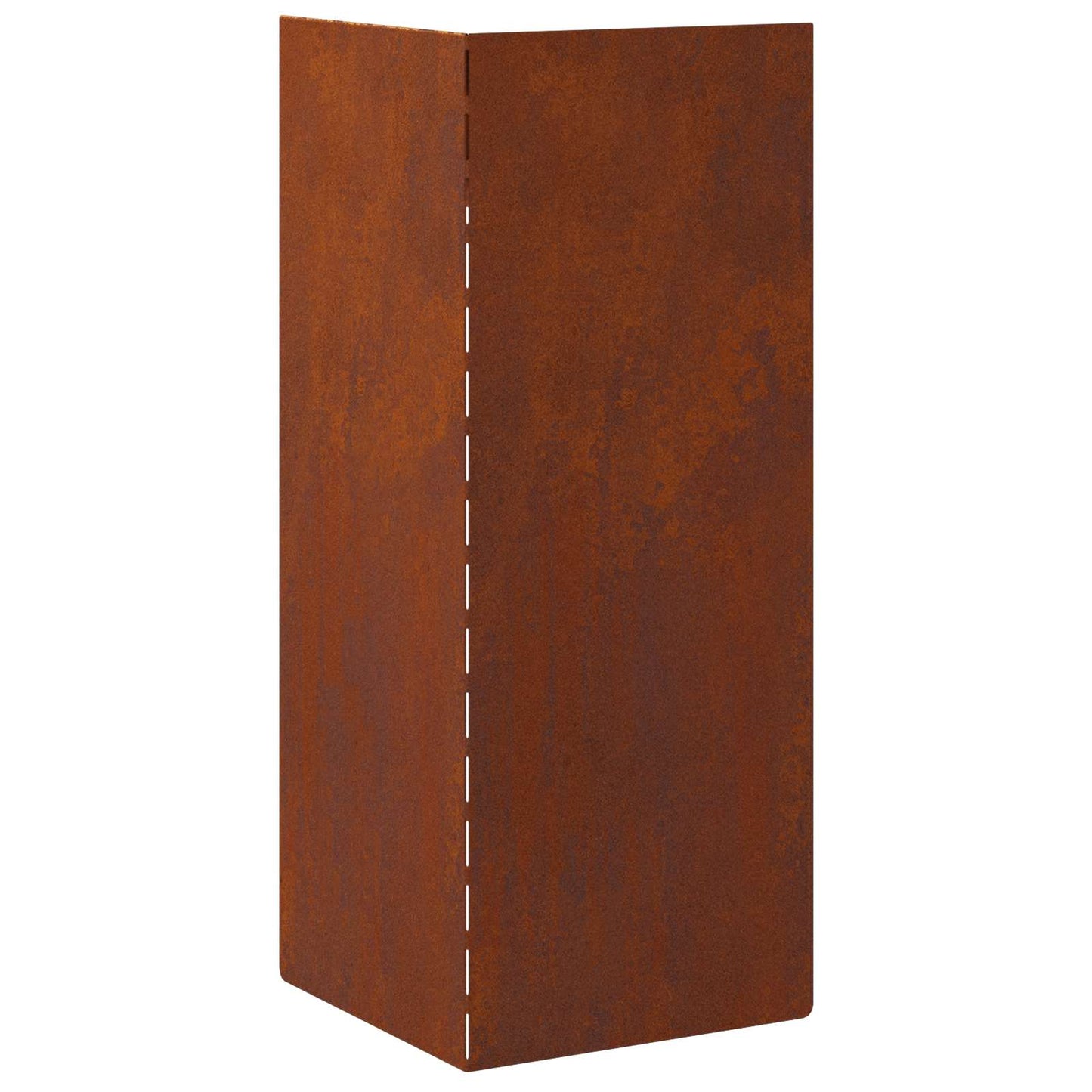 Snail Fence Rusty 10 x 10 x 25 cm Weathering Steel