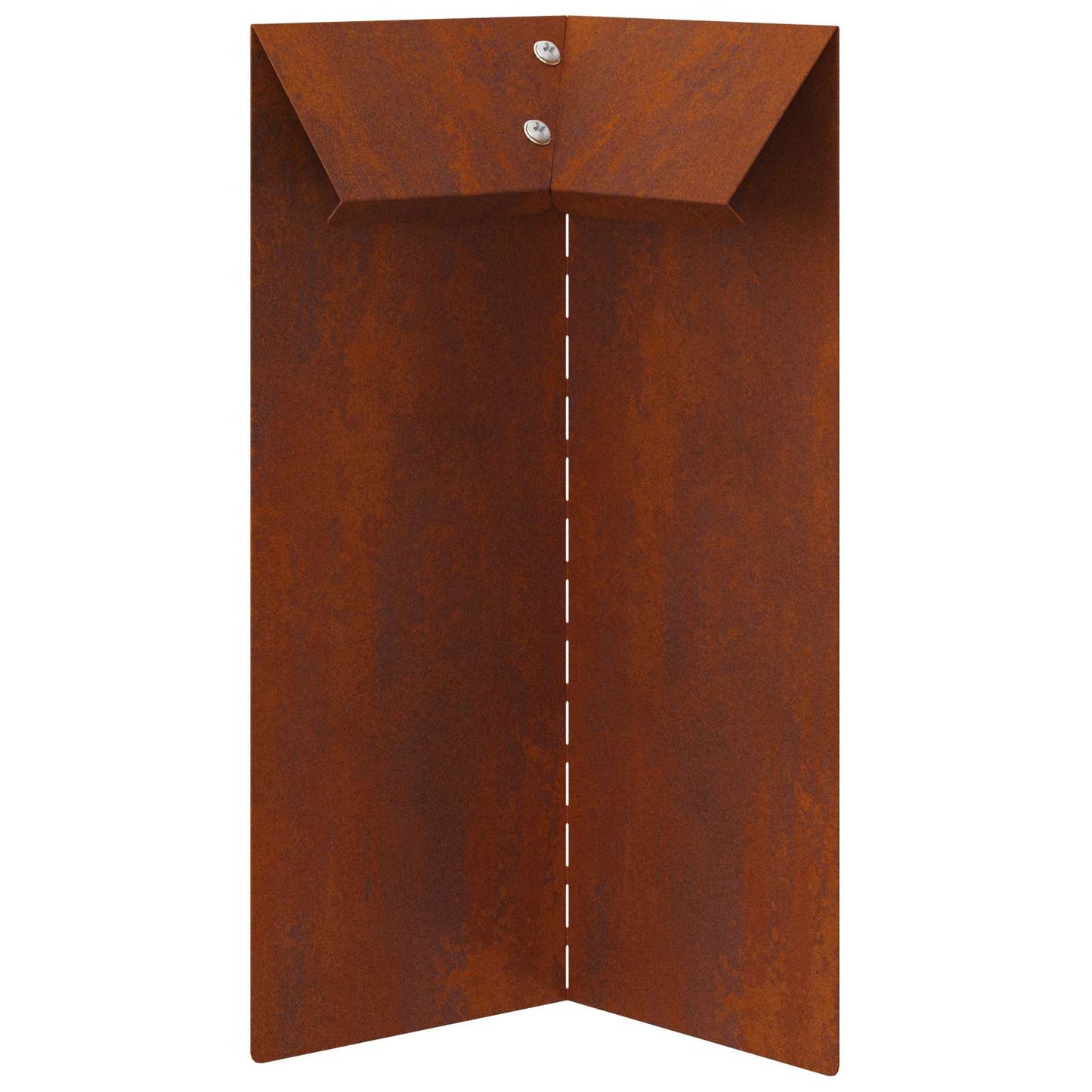 Snail Fence Rusty 10 x 10 x 25 cm Weathering Steel