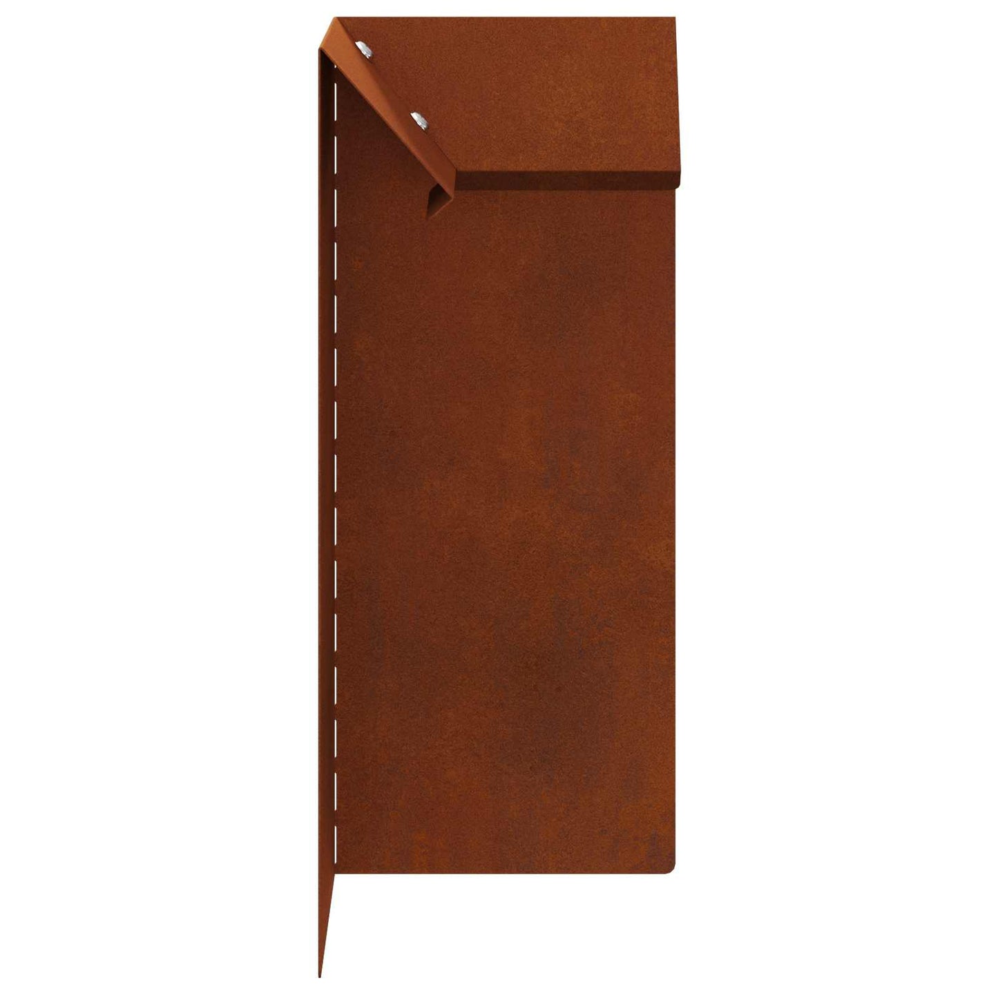 Snail Fence Rusty 10 x 10 x 25 cm Weathering Steel