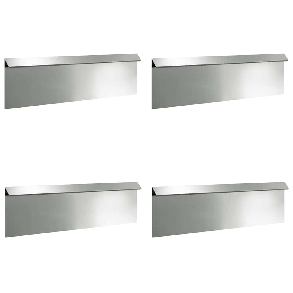 Snail Fences 8 pcs Silver Galvanised Steel