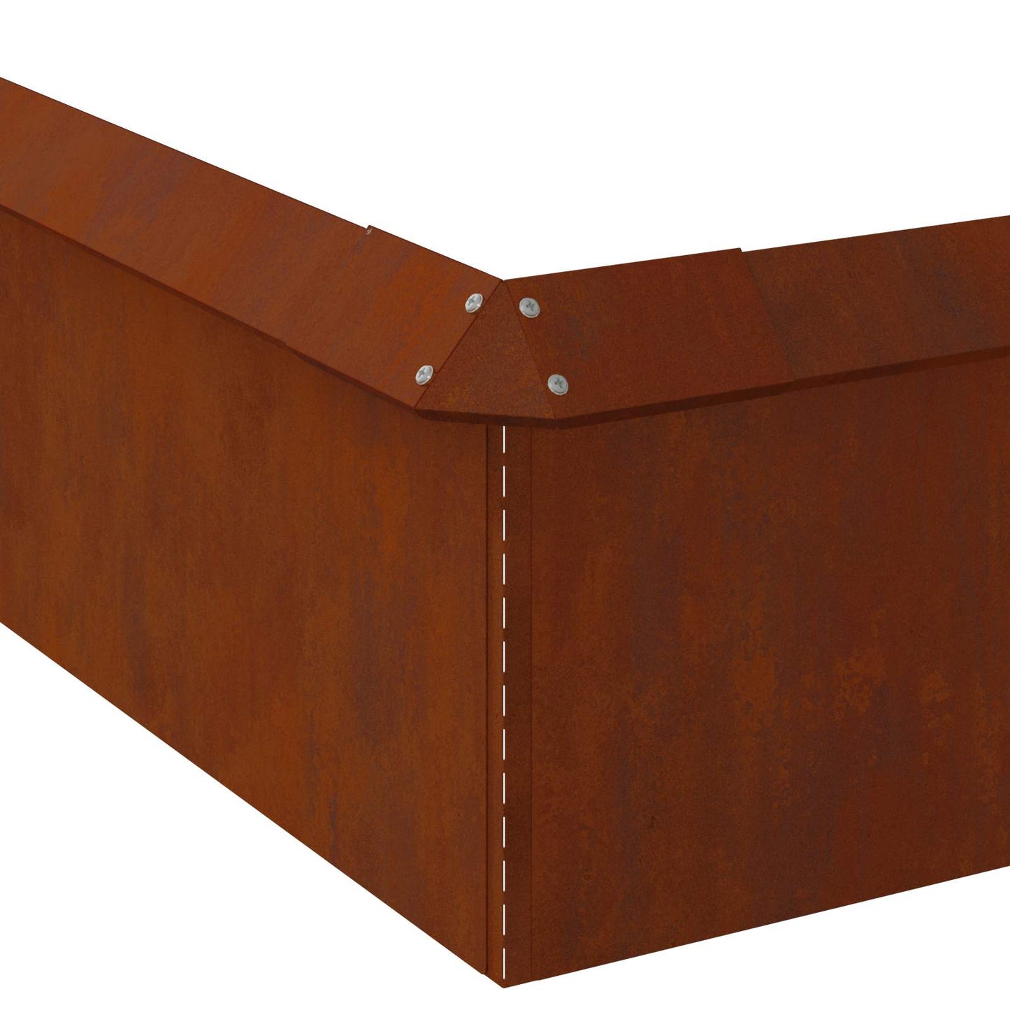 Snail Fences 8 pcs Rusty Weathering Steel