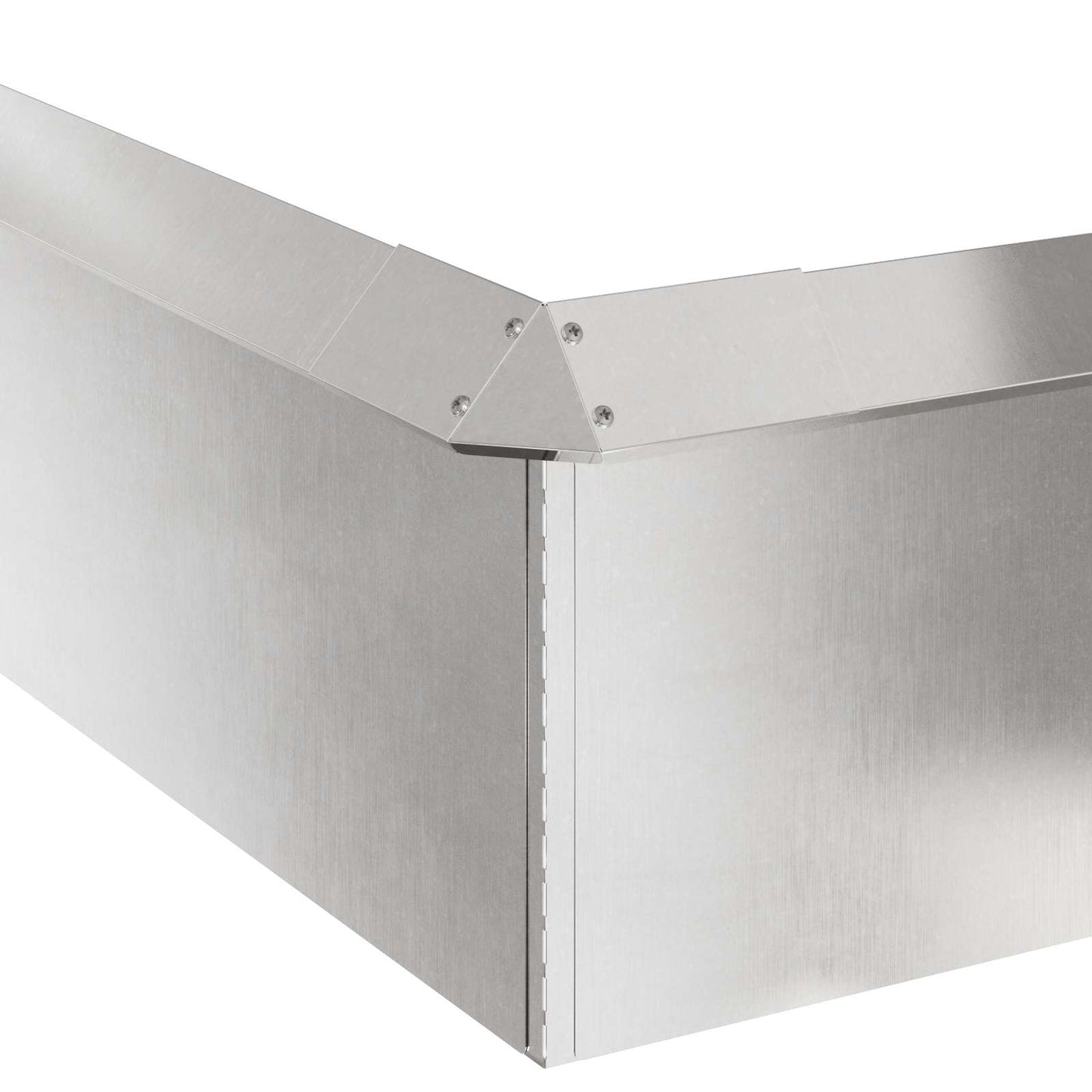 Snail Fences 12 pcs 100 x 3.5 x 25 cm Stainless Steel Silver