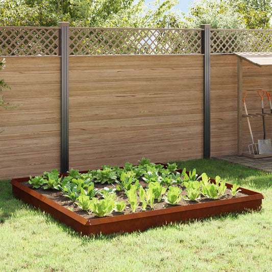 Snail Fences 12 pcs Rusty Weathering Steel