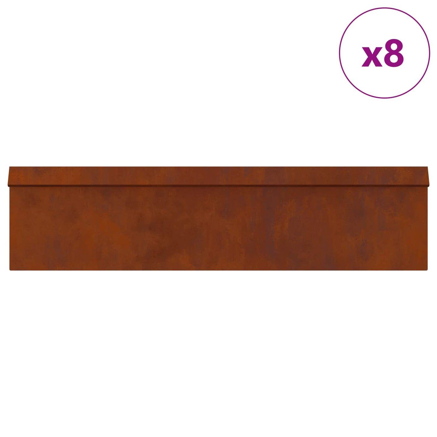 Snail Fences 12 pcs Rusty Weathering Steel