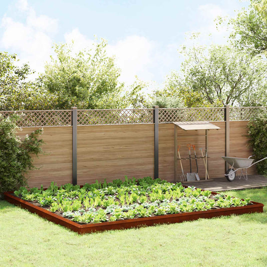 Snail Fences 20 pcs Rusty Weathering Steel
