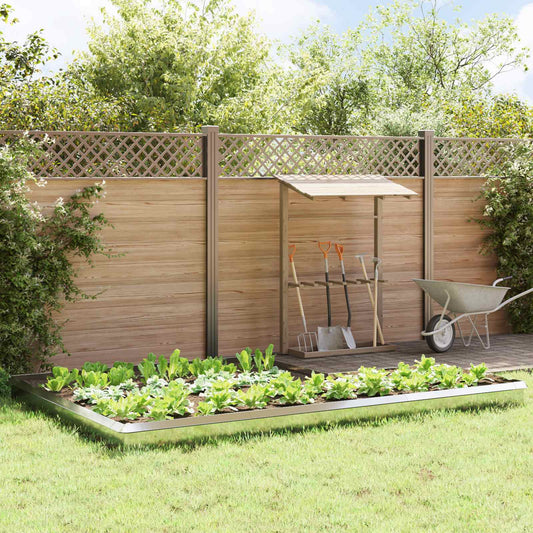Snail Fences 16 pcs Silver Galvanised Steel
