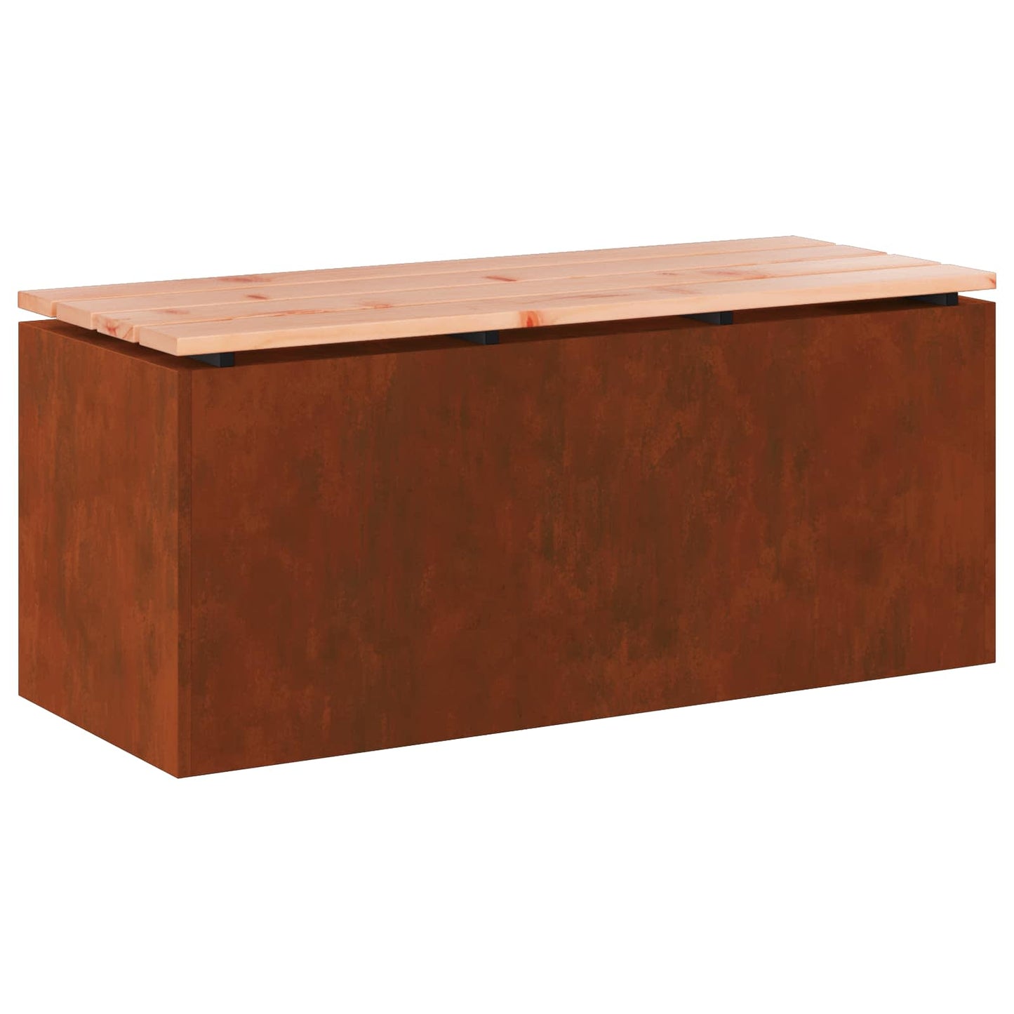 Garden Bench Rusty 100 x 40 x 43 cm Weathering steel