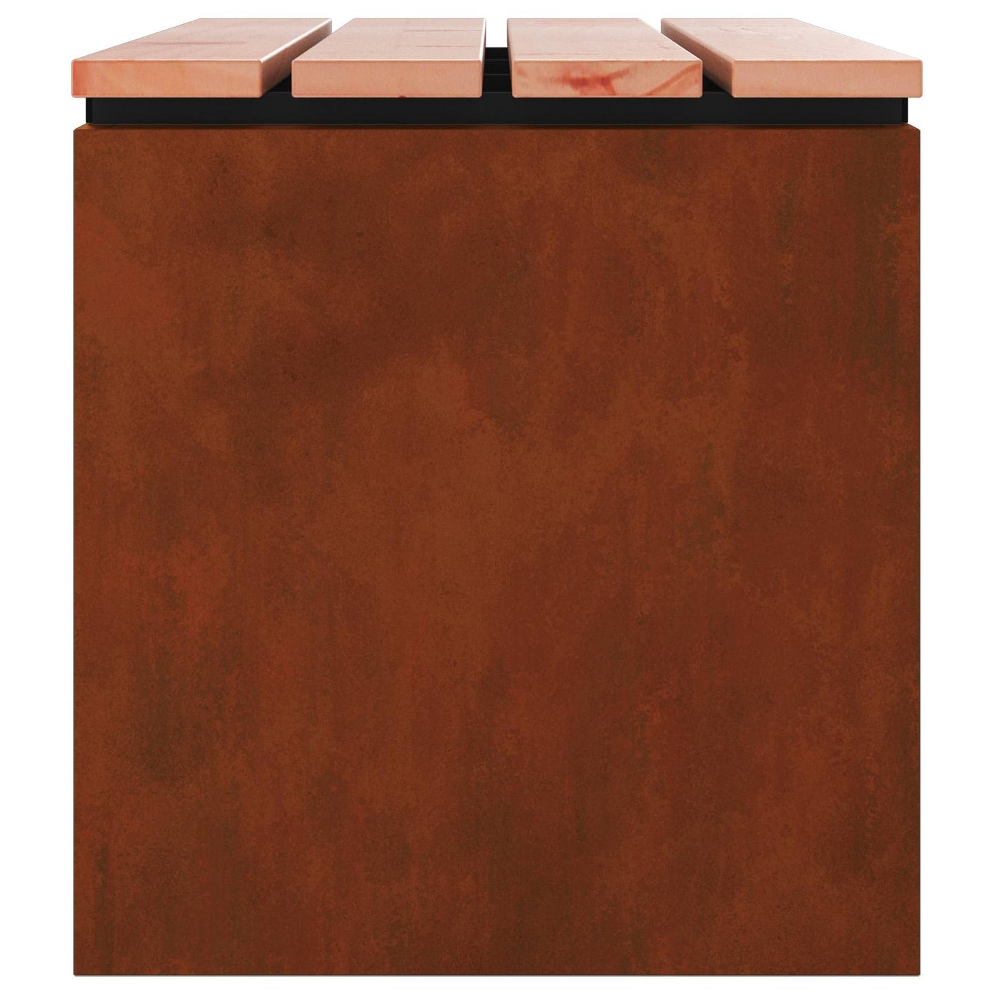 Garden Bench Rusty 100 x 40 x 43 cm Weathering steel